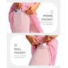 G Gradual Women’s 20″ Knee Length Golf Skirt Skort 4 Side Pockets Stretch High Waisted Tummy Control Skirt with Short(Pink Paisley)