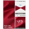 G Gradual Women’s 20″ Knee Length Golf Skirt Skort 4 Side Pockets Stretch High Waisted Tummy Control Skirt with Short(Red)