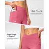 G Gradual Women’s Athletic Shorts 6″ High Waisted Stretchy Bermuda Shorts for Women Quick Dry Summer Casual Shorts(Berry Rose)