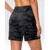 G Gradual Women’s Athletic Shorts 6″ High Waisted Stretchy Bermuda Shorts for Women Quick Dry Summer Casual Shorts(Black Camo)