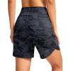 G Gradual Women’s Athletic Shorts 6″ High Waisted Stretchy Bermuda Shorts for Women Quick Dry Summer Casual Shorts(Black Camo B)