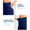 G Gradual Women’s Athletic Shorts 6″ High Waisted Stretchy Bermuda Shorts for Women Quick Dry Summer Casual Shorts(Dark Blue)