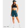 G Gradual Women’s Athletic Shorts 6″ High Waisted Stretchy Bermuda Shorts for Women Quick Dry Summer Casual Shorts(Green)