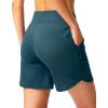 G Gradual Women’s Athletic Shorts 6″ High Waisted Stretchy Bermuda Shorts for Women Quick Dry Summer Casual Shorts(Green)