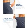 G Gradual Women’s Athletic Shorts 6″ High Waisted Stretchy Bermuda Shorts for Women Quick Dry Summer Casual Shorts(Grey Blue)