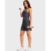 G Gradual Women’s Athletic Shorts 6″ High Waisted Stretchy Bermuda Shorts for Women Quick Dry Summer Casual Shorts(Heather Charcoal Grey)