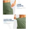 G Gradual Women’s Athletic Shorts 6″ High Waisted Stretchy Bermuda Shorts for Women Quick Dry Summer Casual Shorts(Light Grey Sage)