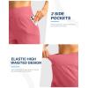 G Gradual Women’s Athletic Shorts 6″ High Waisted Stretchy Bermuda Shorts for Women Quick Dry Summer Casual Shorts(Pink Red)