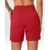 G Gradual Women’s Athletic Shorts 6″ High Waisted Stretchy Bermuda Shorts for Women Quick Dry Summer Casual Shorts(Red)