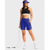 G Gradual Women’s Athletic Shorts 6″ High Waisted Stretchy Bermuda Shorts for Women Quick Dry Summer Casual Shorts(Royal Blue)