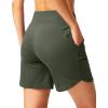 G Gradual Women’s Athletic Shorts 6″ High Waisted Stretchy Bermuda Shorts for Women Quick Dry Summer Casual Shorts(Sage Green)