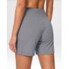 G Gradual Women’s Athletic Shorts 6″ High Waisted Stretchy Bermuda Shorts for Women Quick Dry Summer Casual Shorts(Twilight Grey)