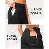 G Gradual Women’s Bermuda Long Shorts 14″ Knee Length Capris with Pockets High Waisted Athletic Casual Shorts for Women(Black)