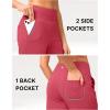 G Gradual Women’s Bermuda Long Shorts 14″ Knee Length Capris with Pockets High Waisted Athletic Casual Shorts for Women(Briar Rose)