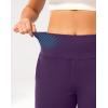 G Gradual Women’s Bermuda Long Shorts 14″ Knee Length Capris with Pockets High Waisted Athletic Casual Shorts for Women(Dark Purple)