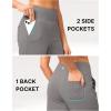 G Gradual Women’s Bermuda Long Shorts 14″ Knee Length Capris with Pockets High Waisted Athletic Casual Shorts for Women(Light Grey)