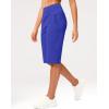 G Gradual Women’s Bermuda Long Shorts 14″ Knee Length Capris with Pockets High Waisted Athletic Casual Shorts for Women(Royal Blue)