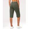G Gradual Women’s Bermuda Long Shorts 14″ Knee Length Capris with Pockets High Waisted Athletic Casual Shorts for Women(Sage)