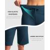 G Gradual Women’s Bermuda Shorts with Pockets 11″ Knee Length Stretch Comfy Drawstring Long Shorts for Women Summer Walking(Borealis Green)