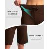 G Gradual Women’s Bermuda Shorts with Pockets 11″ Knee Length Stretch Comfy Drawstring Long Shorts for Women Summer Walking(Espresso)