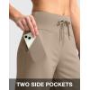 G Gradual Women’s Bermuda Shorts with Pockets 11″ Knee Length Stretch Comfy Drawstring Long Shorts for Women Summer Walking(Khaki)