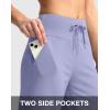 G Gradual Women’s Bermuda Shorts with Pockets 11″ Knee Length Stretch Comfy Drawstring Long Shorts for Women Summer Walking(Lavender)