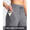 G Gradual Women’s Bermuda Shorts with Pockets 11″ Knee Length Stretch Comfy Drawstring Long Shorts for Women Summer Walking(Light Grey)