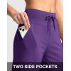 G Gradual Women’s Bermuda Shorts with Pockets 11″ Knee Length Stretch Comfy Drawstring Long Shorts for Women Summer Walking(Royal Lilac)
