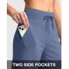 G Gradual Women’s Bermuda Shorts with Pockets 11″ Knee Length Stretch Comfy Drawstring Long Shorts for Women Summer Walking(Universe Blue)