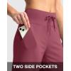 G Gradual Women’s Bermuda Shorts with Pockets 11″ Knee Length Stretch Comfy Drawstring Long Shorts for Women Summer Walking(Velvet Dust)