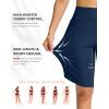 G Gradual Women’s High Waisted Swim Board Shorts 11″ Knee Length Beach Swimming Long Shorts for Women with Pockets Liner(Dark Blue)