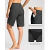 G Gradual Women’s High Waisted Swim Board Shorts 11″ Knee Length Beach Swimming Long Shorts for Women with Pockets Liner(Dark Grey)
