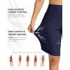 G Gradual Women’s High Waisted Swim Board Shorts 11″ Knee Length Beach Swimming Long Shorts for Women with Pockets Liner(Navy)