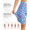 G Gradual Women’s High Waisted Swim Board Shorts 11″ Knee Length Beach Swimming Long Shorts for Women with Pockets Liner(Sun Flower)