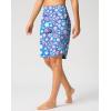 G Gradual Women’s High Waisted Swim Board Shorts 11″ Knee Length Beach Swimming Long Shorts for Women with Pockets Liner(Sun Flower)
