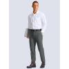 Men’s Golf Pants – 30″/32″/34″ Slim Fit Stretch Lightweight Dress Pants for Men with Zipper Pockets Casual Work(Dark Gray)