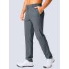 Men’s Golf Pants – 30″/32″/34″ Slim Fit Stretch Lightweight Dress Pants for Men with Zipper Pockets Casual Work(Dusty Blue)
