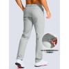 Men’s Golf Pants – 30″/32″/34″ Slim Fit Stretch Lightweight Dress Pants for Men with Zipper Pockets Casual Work(Halo Grey)