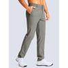 Men’s Golf Pants – 30″/32″/34″ Slim Fit Stretch Lightweight Dress Pants for Men with Zipper Pockets Casual Work(Light Grey)