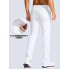 Men’s Golf Pants – 30″/32″/34″ Slim Fit Stretch Lightweight Dress Pants for Men with Zipper Pockets Casual Work(White)
