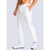 Men’s Golf Pants – 30″/32″/34″ Slim Fit Stretch Lightweight Dress Pants for Men with Zipper Pockets Casual Work(White)