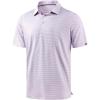 G Gradual Men’s Golf Polo Shirt Moisture Wicking Performance Sport Short Sleeve Striped Golf Shirt(Lavender Stripe)