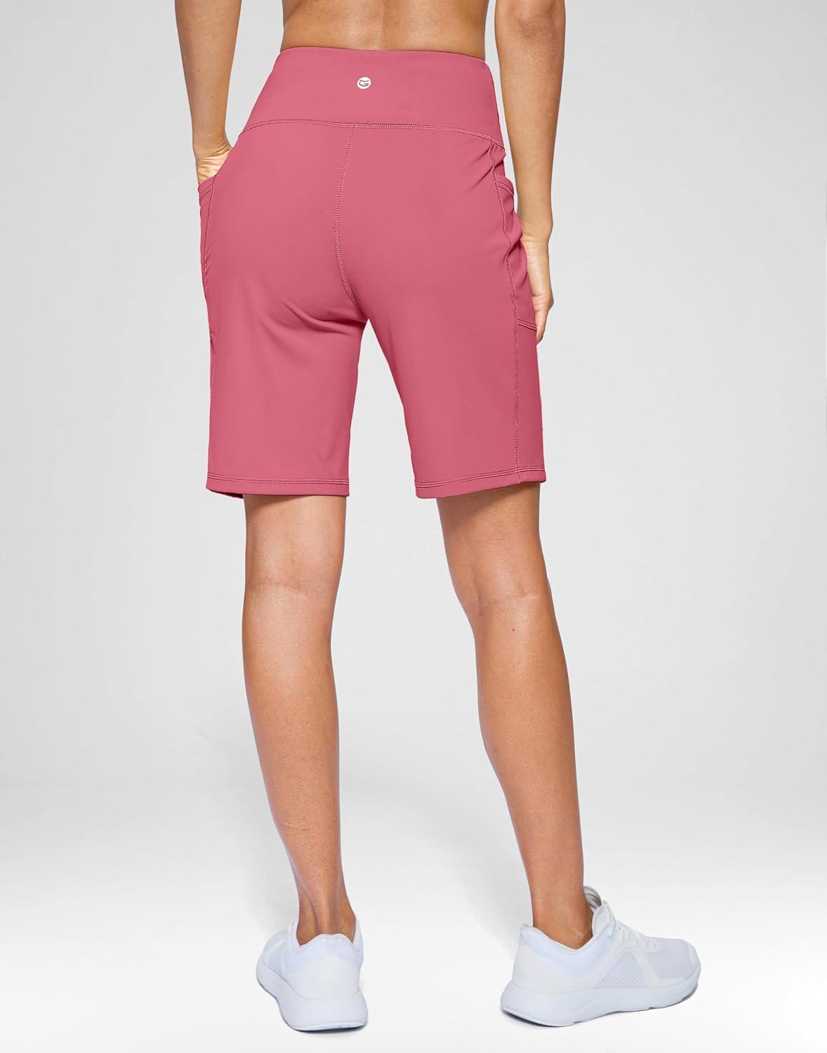 imageG Gradual Womens 79 Bermuda Long Shorts with Pockets High Waisted Athletic Knee Length Shorts for Women WalkingBriar Rose