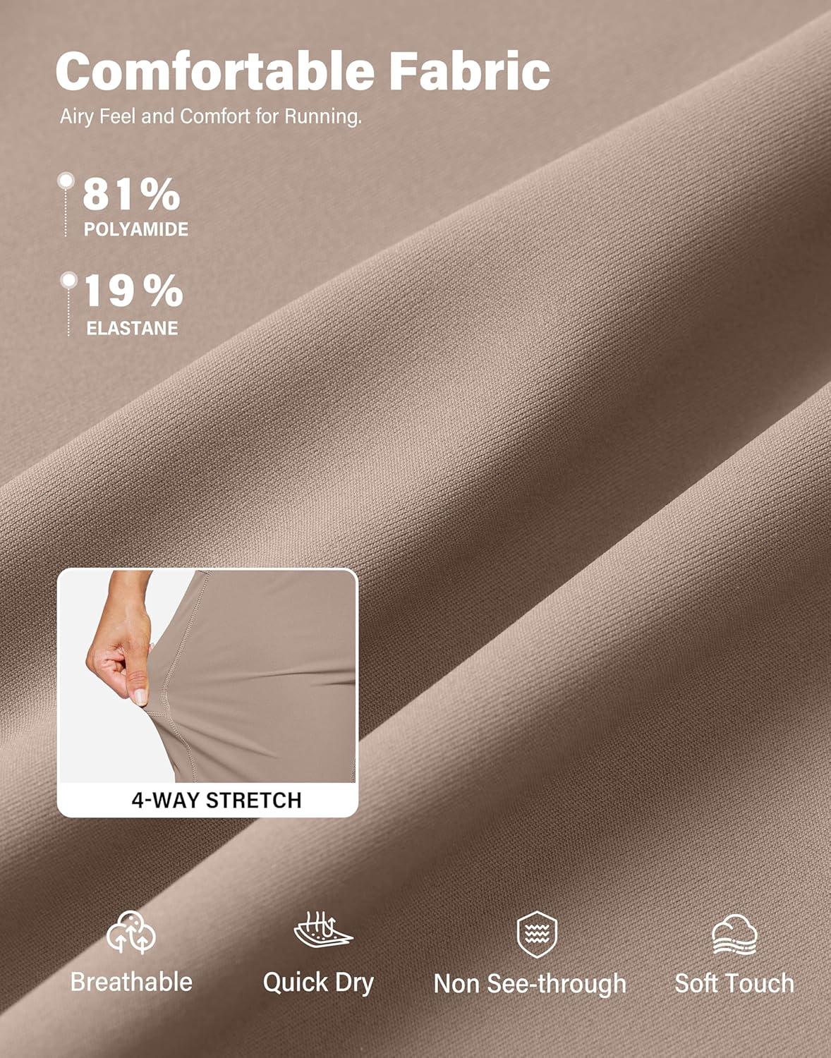 imageG Gradual Womens 79 Bermuda Long Shorts with Pockets High Waisted Athletic Knee Length Shorts for Women WalkingDark Khaki