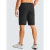 G Gradual Men’s Casual Shorts 9″ Lightweight Golf Shorts for Men Stretch with 3 Pockets Quick Dry Breathable Work Shorts(Black)