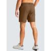 G Gradual Men’s Casual Shorts 9″ Lightweight Golf Shorts for Men Stretch with 3 Pockets Quick Dry Breathable Work Shorts(Brown)