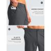 G Gradual Men’s Casual Shorts 9″ Lightweight Golf Shorts for Men Stretch with 3 Pockets Quick Dry Breathable Work Shorts(Dark Grey)