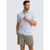 G Gradual Men’s Casual Shorts 9″ Lightweight Golf Shorts for Men Stretch with 3 Pockets Quick Dry Breathable Work Shorts(Grey Sage)