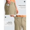 G Gradual Men’s Casual Shorts 9″ Lightweight Golf Shorts for Men Stretch with 3 Pockets Quick Dry Breathable Work Shorts(Khaki)