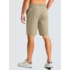 G Gradual Men’s Casual Shorts 9″ Lightweight Golf Shorts for Men Stretch with 3 Pockets Quick Dry Breathable Work Shorts(Khaki)